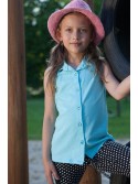 Turquoise girls\' blouse DZ6001 - Online store - Boutique